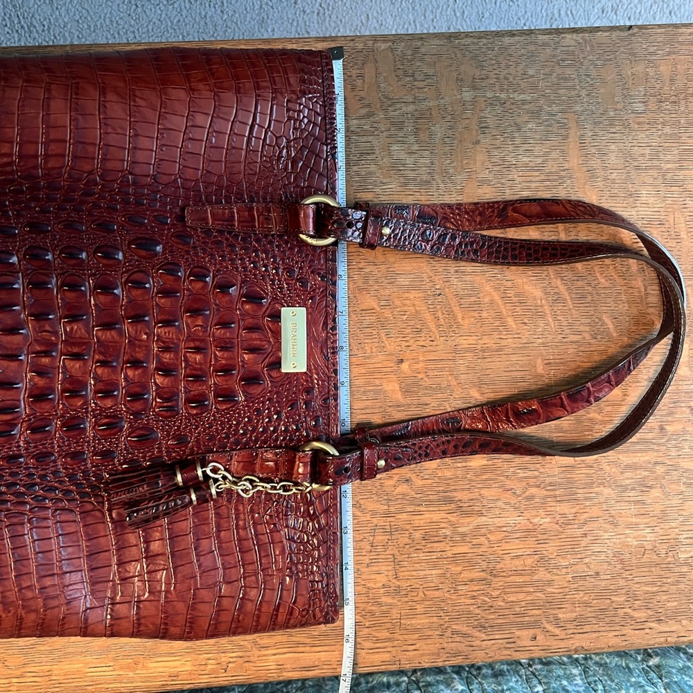 Brahmin Asher Tote Shoulder Bag PECAN - Picture 10 of 11